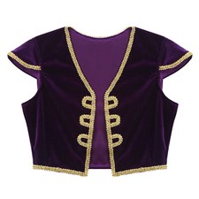 Boys Waistcoat Halloween Jacket Themed Vest Cosplay Performance Dress Up Top
