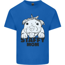 Staffy Mom Funny Staffordshirt Terrier Mens Light Cotton T-Shirt