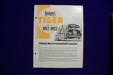  LEYLAND TIGER SINGLE DECK CHASSIS BUS COACH OPS/2,OPS/3 SALES BROCHURE 1949