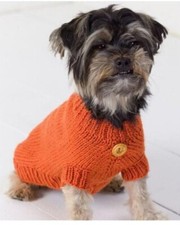 DOG COAT NUMBER 19 KNITTING PATTERN PAPER COPY 5 SIZES XS-XL