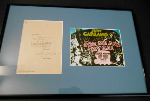 Judy garland autographed - judy,