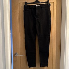 New Look Hallie Disco High Waist disco Skinny Jeans Black size 14