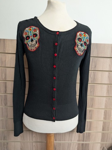 Banned apparel skull - banned, cardigan