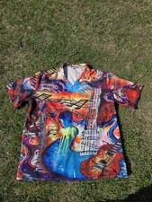 Mens Shirt Size XL Hawaiian Shirt Music Themed Shirt Size XL New Orleans