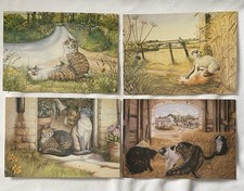 Set of 4 x Vintage Athena Art