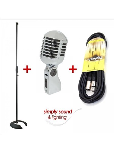Retro vintage microphone - retro, 50's