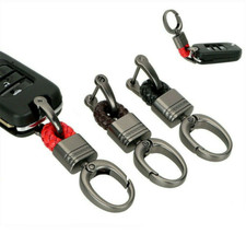 Men Keychain Metal Leather Key