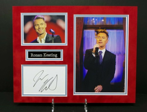 Ronan keating signed mounted - ronan,