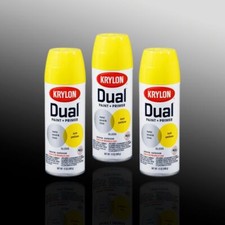 Krylon ColorMaster Paint+Primer Cover Max Sun Yellow Gloss 12 OZ