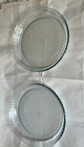 Two vintage clear - clear, pyrex