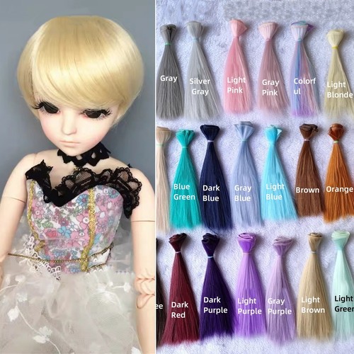 Doll short hair wig solid - short,