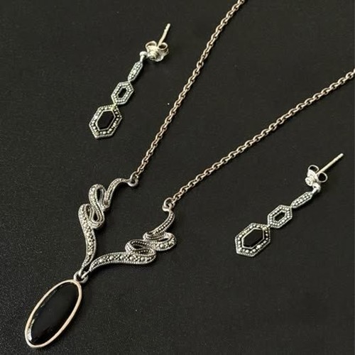 Vintage sterling silver - vintage, black