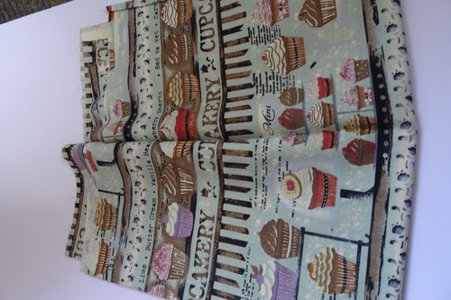 Cupcake themed fabric approx - cupcake,