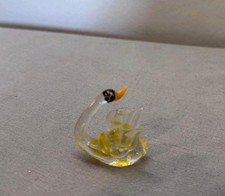 Vintage  Glass Swan Murano