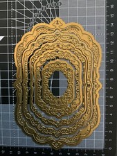 Spellbinders Nestabilities Imperial Gold 5 Die Cutters in Set