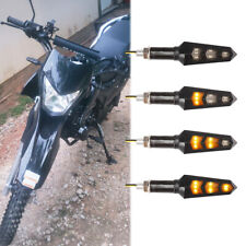 4pcs Motorcycle Turn Signal LED Indicator Light 10mm For Dirt Bike Dual Bike