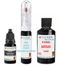FORD AGATE BLACK PAINT TOUCH UP PEN BRUSH CHIP SCRATCH REPAIR ETC