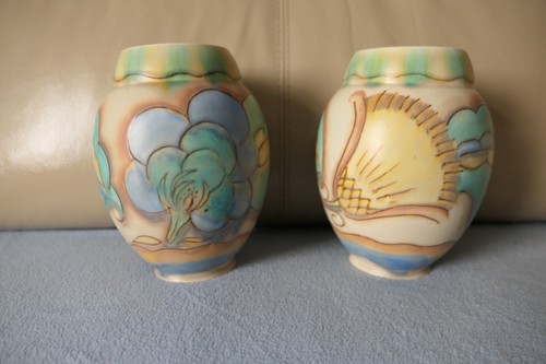 Pair carlton ware art deco - pair,