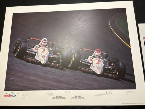 Mansell and andretti signed - and,