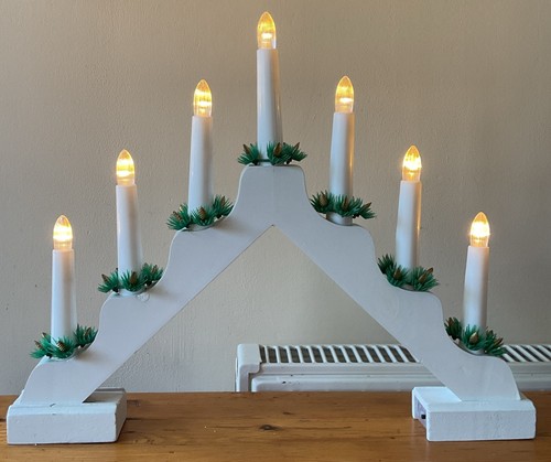 Arched wooden candle bridge - arched,