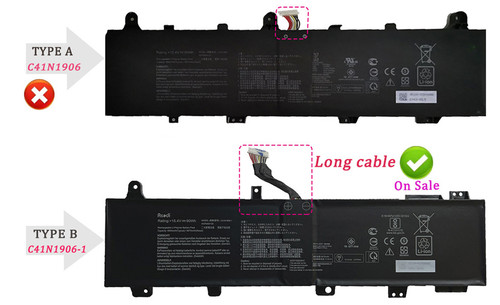 90wh c41n1906 battery - 90wh, for