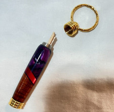 Hawaiian Koa inlay key ring