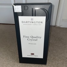 Dartington Crystal Vase Teal