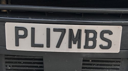Private number plate plumber - number,