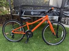 Carrera Abyss 24” Wheels Junior Hybrid Bike 21 Gears Orange Aluminium Frame