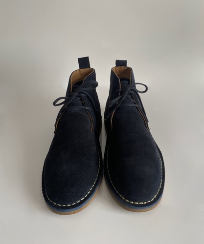 Navy blue suede boots farah - navy,