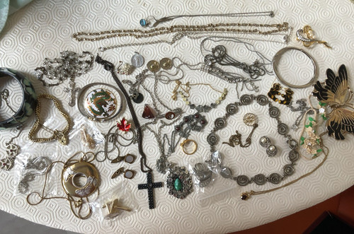 Job lot costume jewellery - job,