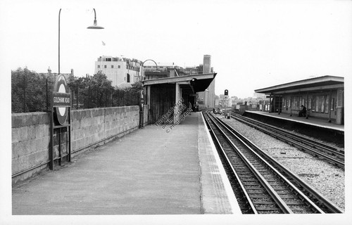 Goldhawk road tube train - road,