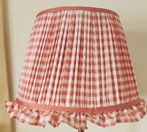 Bespoke terracotta gingham - terracotta,