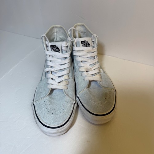 Vans sk8 baby blue suede - blue,
