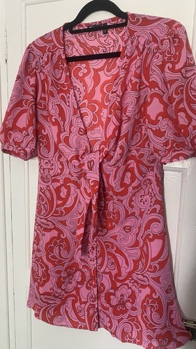Asos pink red paisley - &,