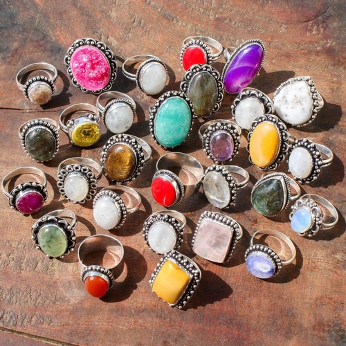 Rose quartz mix gemstone - rose,