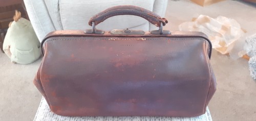 Vintage leather gladstone - vintage, bag