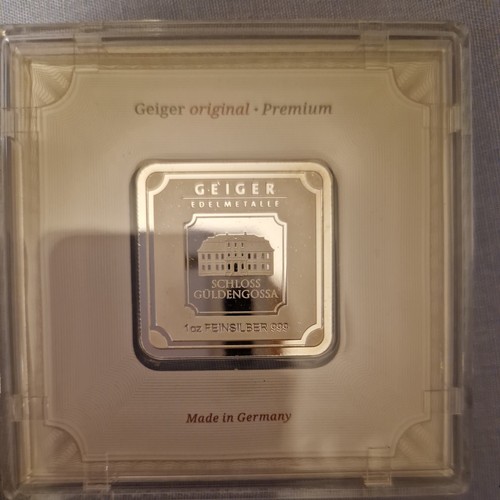 Geiger silver bullion - silver, bar