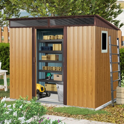Outdoor metal storage - 6',