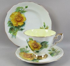 Royal Standard Harry Wheatcroft Roses China Trio Plate Cup Saucer Mme Ch Sauvage