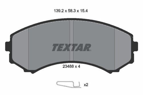 Textar 2348801 brake - brake, pad