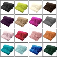 Faux Fur Mink Throw Blanket