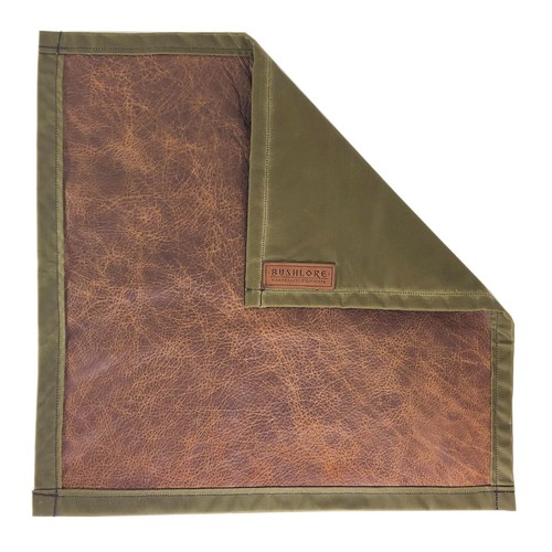 Leather waxed canvas seat - &,