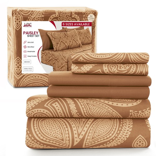 Piece bed sheets set luxury - bed,