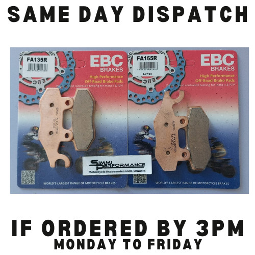 Ebc front brake pads - front, fits