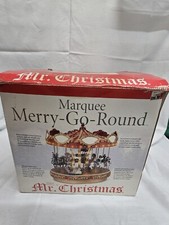 Mr. Christmas Marquee Musical  Carousel Merry Go Round ( READ Description)