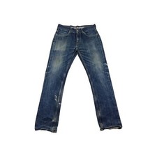 Mens Levis 523 Straight Leg Jeans Bleached
