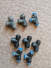 8 X 8mm Equal Tee Piece Push Fit Connectors Water Fed Pole Window Cleaning
