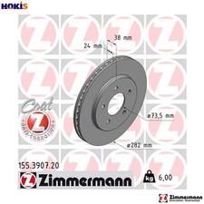 2x BRAKE DISC 155.3907.20 FOR