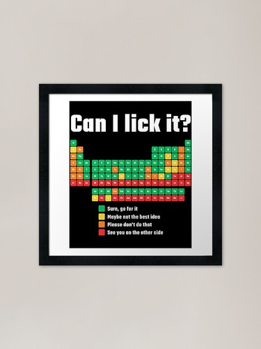 Can lick periodic table - lick, it